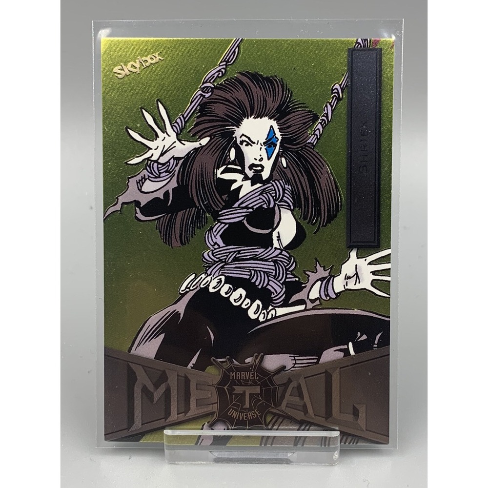 #79 SHRIEK 2021 Skybox Marvel Universe Metal Spider-Man - Picture 3 of 3